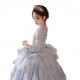 Gorgeous Princess Silver Lace Flower Girl Dresses with Long Sleeves XF101001 Gorgeous Princess Silver Lace Flower Girl Dresses with Long Sleeves XF101001