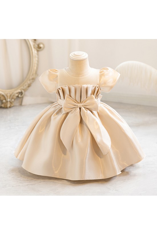 Cute Toddler Little Girls Dresses Bowknot Delicate Tutu Dress Kids Girls Wedding Birthday Party Pageant Princess Dresses Flower Girl Dresses XF101014