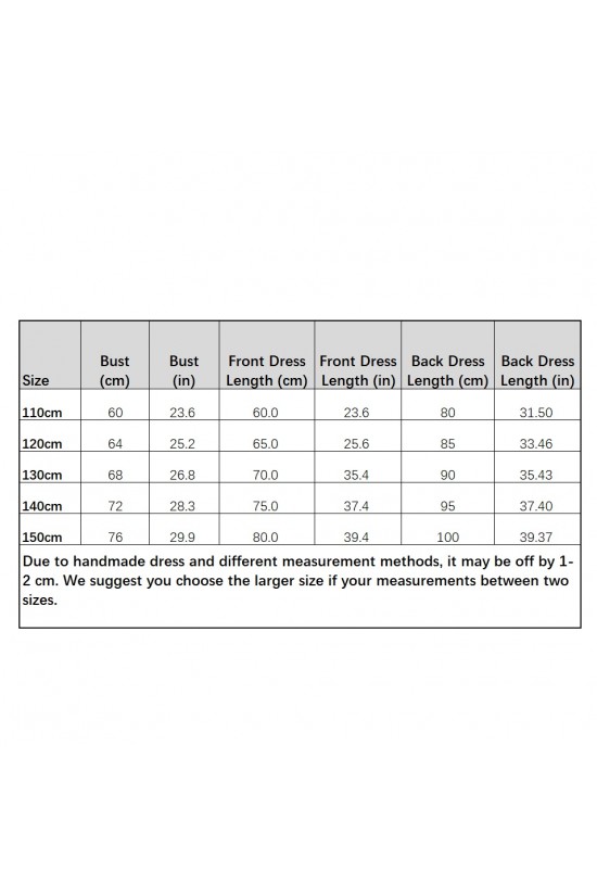 Princess High Low Puff Sleeves Tulle Lace Flower Girl Dresses Performance Birthday Party Dress XF101015