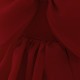 Cute Burgundy Bow Baby Girl Princess Dress Birthday Wedding Party Flower Girl Dresses XF101052