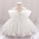 Champagne Cute Bow Baby Girl Princess Dress Birthday Wedding Party Flower Girl Dresses XF101054
