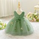 Kids Girls' Flower Girl Dress Dress Sleeveless V Neck Knee Length Princess Dress Formal Tulle Dress with 3D Flowers XF101056