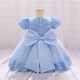 Sequins Tulle Princess Dress Sky Blue Birthday Wedding Party Flower Girl Dresses with Bow XF101064 Sequins Tulle Princess Dress Sky Blue Birthday Wedding Party Flower Girl Dresses with Bow XF101064