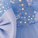 Sequins Tulle Princess Dress Sky Blue Birthday Wedding Party Flower Girl Dresses with Bow XF101064 Sequins Tulle Princess Dress Sky Blue Birthday Wedding Party Flower Girl Dresses with Bow XF101064