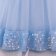 Sequins Tulle Princess Dress Sky Blue Birthday Wedding Party Flower Girl Dresses with Bow XF101064 Sequins Tulle Princess Dress Sky Blue Birthday Wedding Party Flower Girl Dresses with Bow XF101064