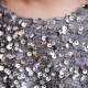 Sequins Tulle Princess Dress Gray Birthday Wedding Party Flower Girl Dresses with Bow XF101067 Sequins Tulle Princess Dress Gray Birthday Wedding Party Flower Girl Dresses with Bow XF101067