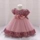 Sequins Tulle Princess Dress Dusty Pink Birthday Wedding Party Flower Girl Dresses with Bow XF101068 Sequins Tulle Princess Dress Dusty Pink Birthday Wedding Party Flower Girl Dresses with Bow XF101068