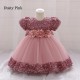 Sequins Tulle Princess Dress Dusty Pink Birthday Wedding Party Flower Girl Dresses with Bow XF101068 Sequins Tulle Princess Dress Dusty Pink Birthday Wedding Party Flower Girl Dresses with Bow XF101068