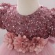 Sequins Tulle Princess Dress Dusty Pink Birthday Wedding Party Flower Girl Dresses with Bow XF101068 Sequins Tulle Princess Dress Dusty Pink Birthday Wedding Party Flower Girl Dresses with Bow XF101068