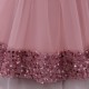 Sequins Tulle Princess Dress Dusty Pink Birthday Wedding Party Flower Girl Dresses with Bow XF101068 Sequins Tulle Princess Dress Dusty Pink Birthday Wedding Party Flower Girl Dresses with Bow XF101068