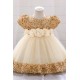 Sequins Tulle Princess Dress Gold Birthday Wedding Party Flower Girl Dresses with Bow XF101070 Sequins Tulle Princess Dress Gold Birthday Wedding Party Flower Girl Dresses with Bow XF101070