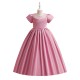 A-Line Short Sleeves Wedding Party Flower Girl Dresses XF101077