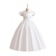 A-Line Short Sleeves Wedding Party Flower Girl Dresses XF101077
