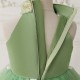 High Low Green Tulle Wedding Party Flower Girl Dresses XF101079
