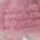 High Low Pink Tulle Wedding Party Flower Girl Dresses XF101082