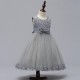 A-Line Lace and Tulle White Wedding Party Flower Girl Dresses XF101088