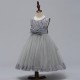 A-Line Lace and Tulle White Wedding Party Flower Girl Dresses XF101088