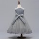A-Line Lace and Tulle White Wedding Party Flower Girl Dresses XF101088