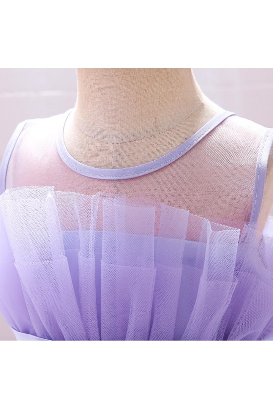 Cute-A-Line-Tulle-Wedding-Party-Flower-Girl-Dresses-XF101095