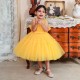 Cute A-Line Tulle Wedding Party Flower Girl Dresses XF101097