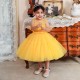 Cute A-Line Tulle Wedding Party Flower Girl Dresses XF101097