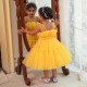 Cute A-Line Tulle Wedding Party Flower Girl Dresses XF101097