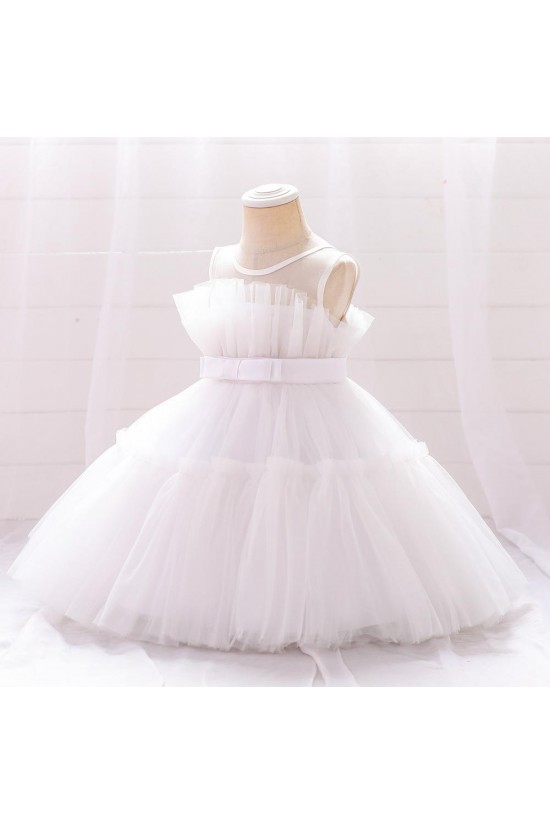 Cute A-Line Tulle Wedding Party Flower Girl Dresses XF101098