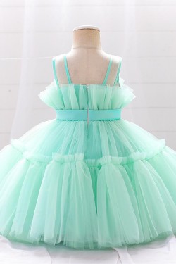 Cute A-Line Tulle Wedding Party Flower Girl Dresses XF101100