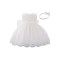 Cute Lace White Wedding Party Flower Girl Dresses with Bowknot XF101111