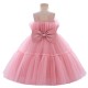 Cute Tulle Pink Princess Dress Wedding Party Flower Girl Dresses with Bowknot XF101112 Cute Tulle Pink Princess Dress Wedding Party Flower Girl Dresses with Bowknot XF101112