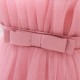 Cute Tulle Pink Princess Dress Wedding Party Flower Girl Dresses with Bowknot XF101112 Cute Tulle Pink Princess Dress Wedding Party Flower Girl Dresses with Bowknot XF101112