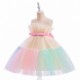 Cute Tulle Princess Wedding Party Flower Girl Dresses with Bowknot XF101113