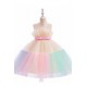 Cute Tulle Princess Wedding Party Flower Girl Dresses with Bowknot XF101113