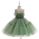 Cute Tulle Princess Wedding Party Flower Girl Dresses with Bowknot XF101114