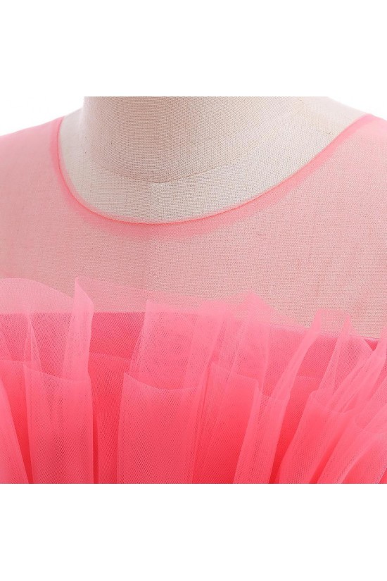 Cute Tulle Princess Wedding Party Flower Girl Dresses with Bowknot XF101114