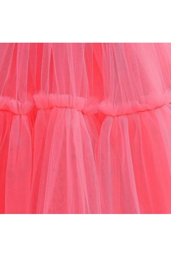Cute Tulle Princess Wedding Party Flower Girl Dresses with Bowknot XF101114