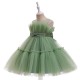 Cute Tulle Princess Wedding Party Flower Girl Dresses with Bowknot XF101115