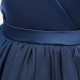 A-Line V Neck Princess Wedding Party Flower Girl Dresses with Bowknot XF101117