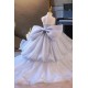 A-Line Luxury Kids Princess Dusty Blue Pageant Gowns Flower Girl Dress with Sequins and Beaded Illusion Neckline XF101123 A-Line Luxury Kids Princess Dusty Blue Pageant Gowns Flower Girl Dress with Sequins and Beaded Illusion Neckline XF101123