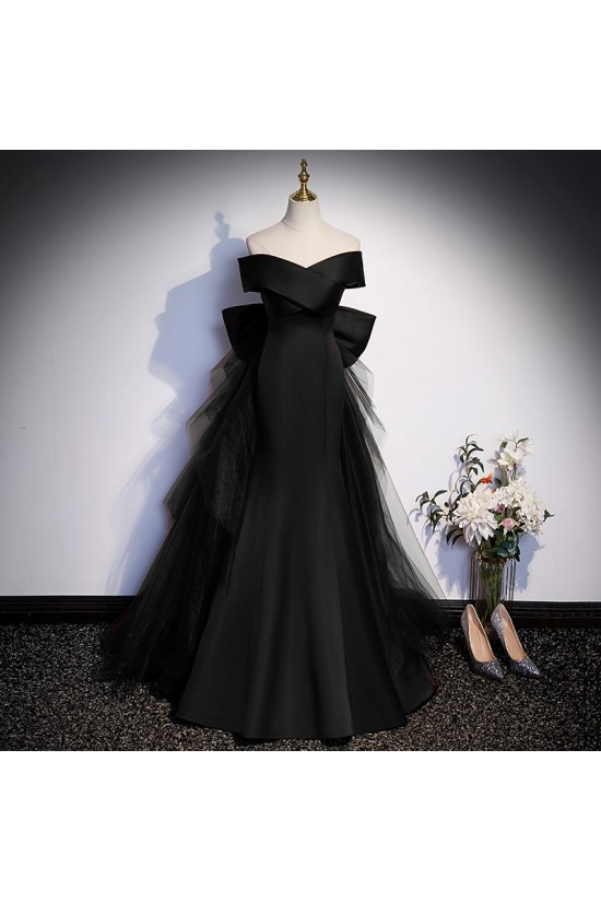 Elegant Mermaid Off the Shoulder Long Prom Dresses Formal Evening Party Dresses XP101004
