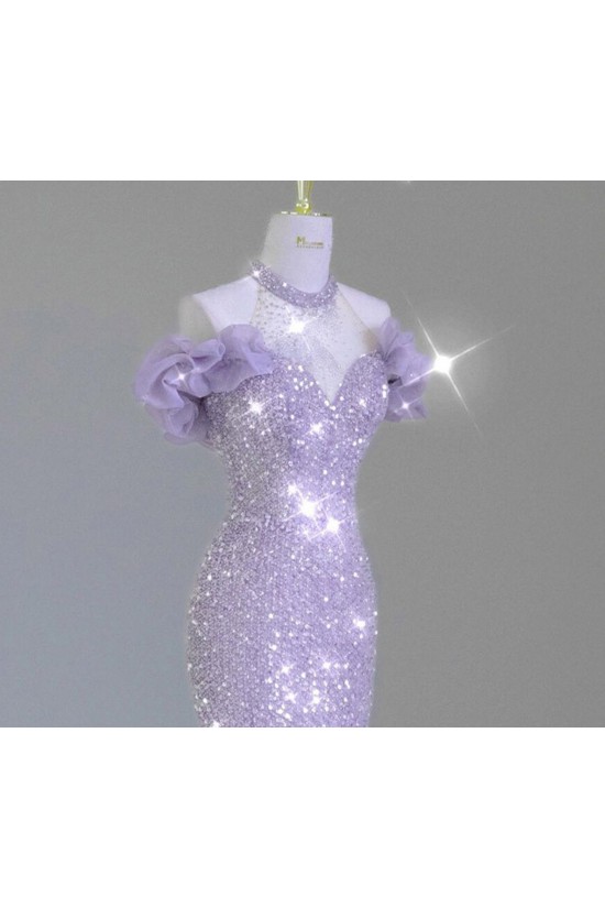 Luxury Mermaid Sequins Long Prom Dresses Formal Evening Party Dresses XP101005