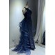 Gorgeous Sequins Tulle Long Prom Dresses Formal Evening Party Dresses XP101006