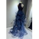 Gorgeous Sequins Tulle Long Prom Dresses Formal Evening Party Dresses XP101006