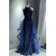Luxury Sequins Tulle Long Prom Dresses Formal Evening Party Dresses XP101007