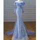 Mermaid Off the Shoulder Sequins Long Prom Dresses Formal Evening Party Dresses XP101009