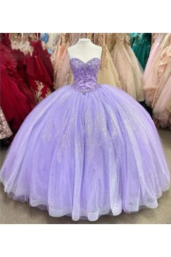 Gorgeous Sequins Tulle Strapless Long Prom Dresses Formal Evening Party Dresses XP101013