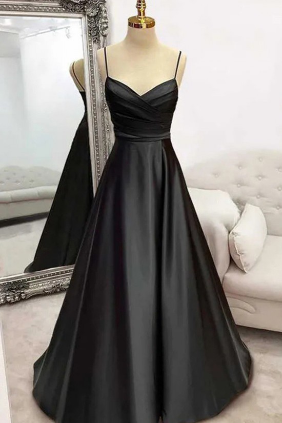 Simple A-Line Spaghetti Straps Prom Dresses Formal Evening Party Dresses XP101014