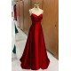 Simple A-Line Spaghetti Straps Prom Dresses Formal Evening Party Dresses XP101014