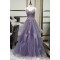 A-Line Lace and Tulle Spaghetti Straps Prom Dresses Formal Evening Party Dresses XP101015