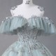 A-Line Tulle Long Prom Dresses Formal Evening Party Dresses XP101017